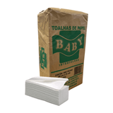 Papel Interfolha Luxo 20x21cm 2 Dobras Folha Simples Baby Com 1.000 Folhas Bela Toalha