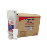 Copo De 330ml Liso Transparente Pp Ultra Copos Replast Com 1.000 Unidades Ultra Descartáveis
