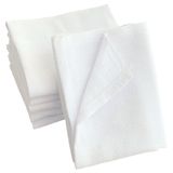 Kit 20 Panos De Prato Branco 42x68cm Boa Absorção Cozinha Ou Pinturas Barrados Bordados 100% Algodão