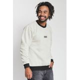 Blusa Moletom Masculina Gola Careca Polo Wear Bege Claro