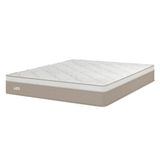 Colchão King Size Umaflex Milão Com Euro Pillow E Molas Ensacadas 30x193x203 Bege/branco