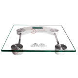 Balança Digital Corporal Vidro Temperado 8mm De Banheiro Até 180 Kilos Quadrada Com Visor Lcd - Pesa Em Kg E Lb