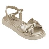Sandalia Pampili Flower Dourado 028