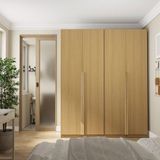Guarda-roupa Modulado 2 Peças 4 Portas Jade Cabecasa Madeiramadeira Avelã