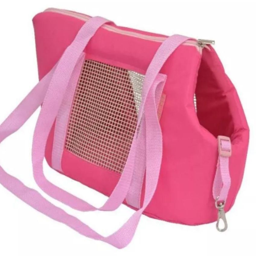 Bolsa De Ombro Transporte Pets Cães Gatos Confortável Segura Preto - imagem 5