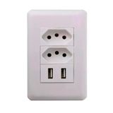 Carregador Parede Tomada Universal Usb Branco Bivolt