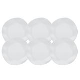 Jogo Kit 6 Pratos Fundos Sopa 22,5cm Branco Ryo White Oxford