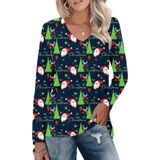 Camiseta Aceshion Ugly Christmas Femininas Árvores De Natal
