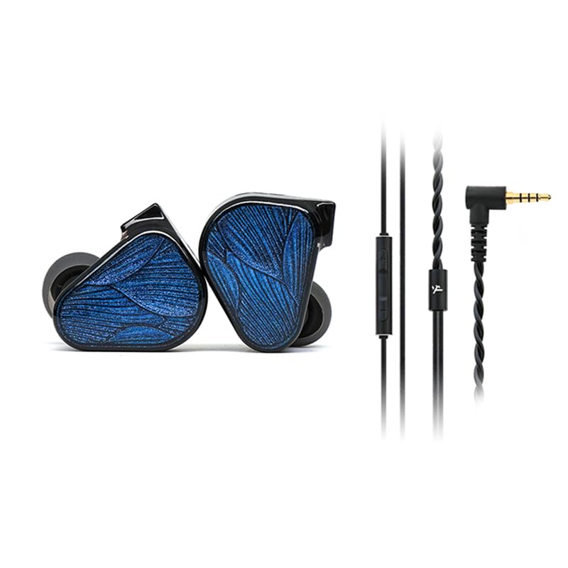 Fone De Ouvido Intra-auricular Truthear X Crinacle Zero: Blue 2 Com Cabo