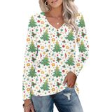 Camiseta Aceshion Ugly Christmas Femininas Árvores De Natal