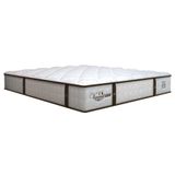 Colchão Casal King Molas Ensacadas Gazin Com Pillow Veneza Branco/marrom 193x203x30cm