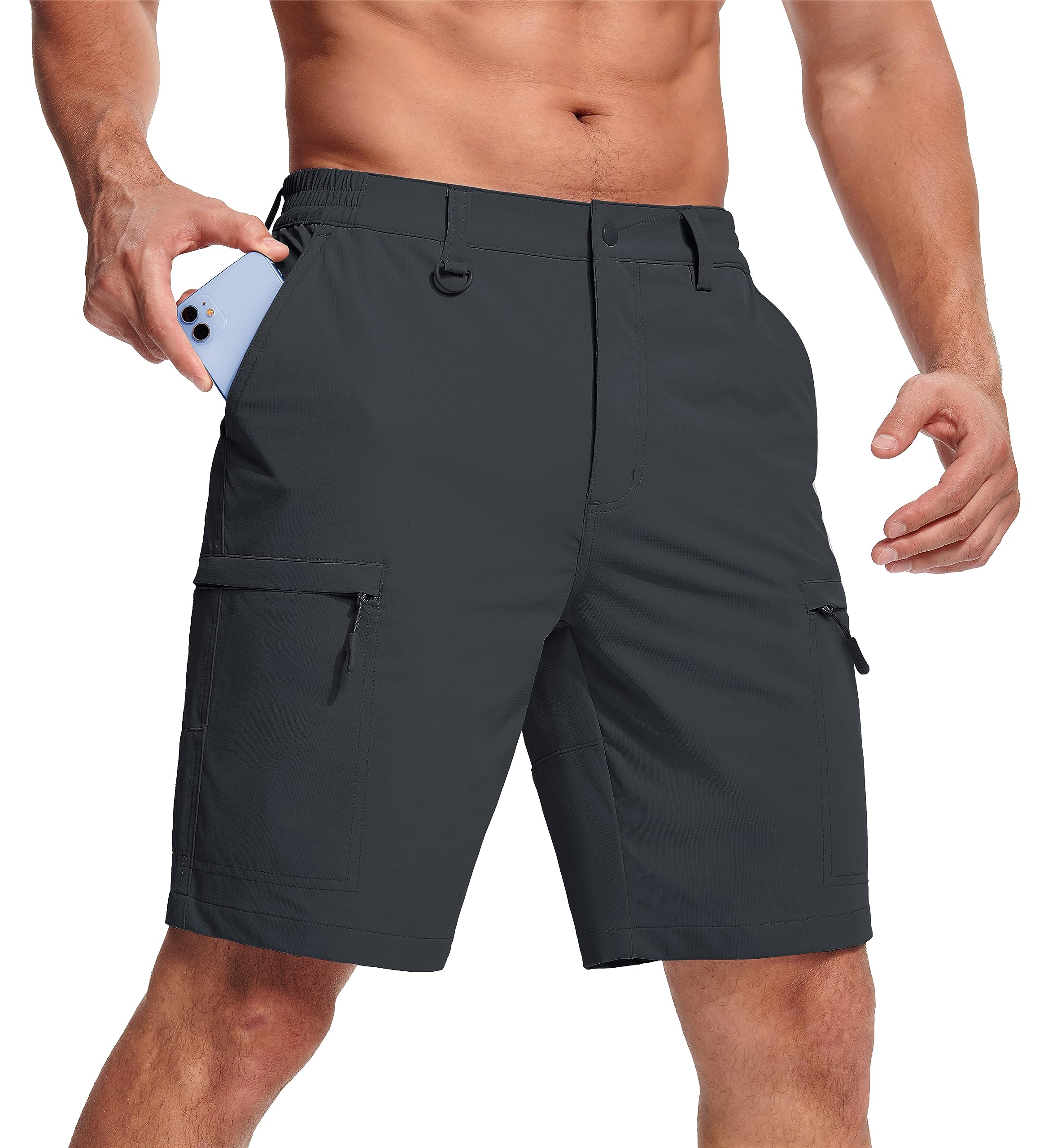 Shorts Magcomsen Quick Dry Cargo Para Caminhada, Resistentes À Água, Masculinos