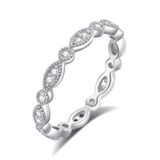 Aliança De Casamento Imolove Moissanite 925 Em Prata Esterlina Tamanho 6