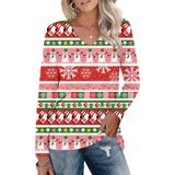 Camiseta Aceshion Ugly Christmas Femininas Árvores De Natal