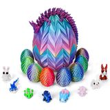 Conjunto De Ovos De Dragão Eisfiel 18 Peças De Dragão Impresso Em 3d Com Ovo De Páscoa