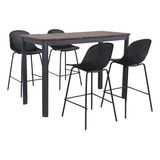 Conjunto De Bar 5 Pecas Com 4 Banquetas E Mesa Importado