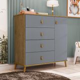 Comoda Sapateira Jujuba Nature Cinza