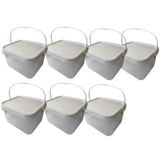Balde 2-4l Para Armazenar Iogurte-kit 7 Pçs