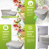 Balde 2-4l Para Armazenar Queijo Cheddar-kit 7 Pçs