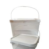 Balde Retangular Transparente Para Salgados-kit 7 Pçs