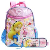 Mochila Alice No País Das Maravilhas E Estojo Escolar