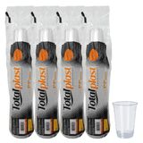 Copo 500ml Descartável Liso Pp C/200 Transparente Chopp Suco