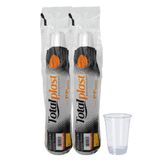 Copo 500ml Descartável Liso Pp C/100 Transparente Chopp Suco