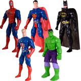 Quinteto Bonecos Heróis De 29cm Liga Da Justiça E Vingadores
