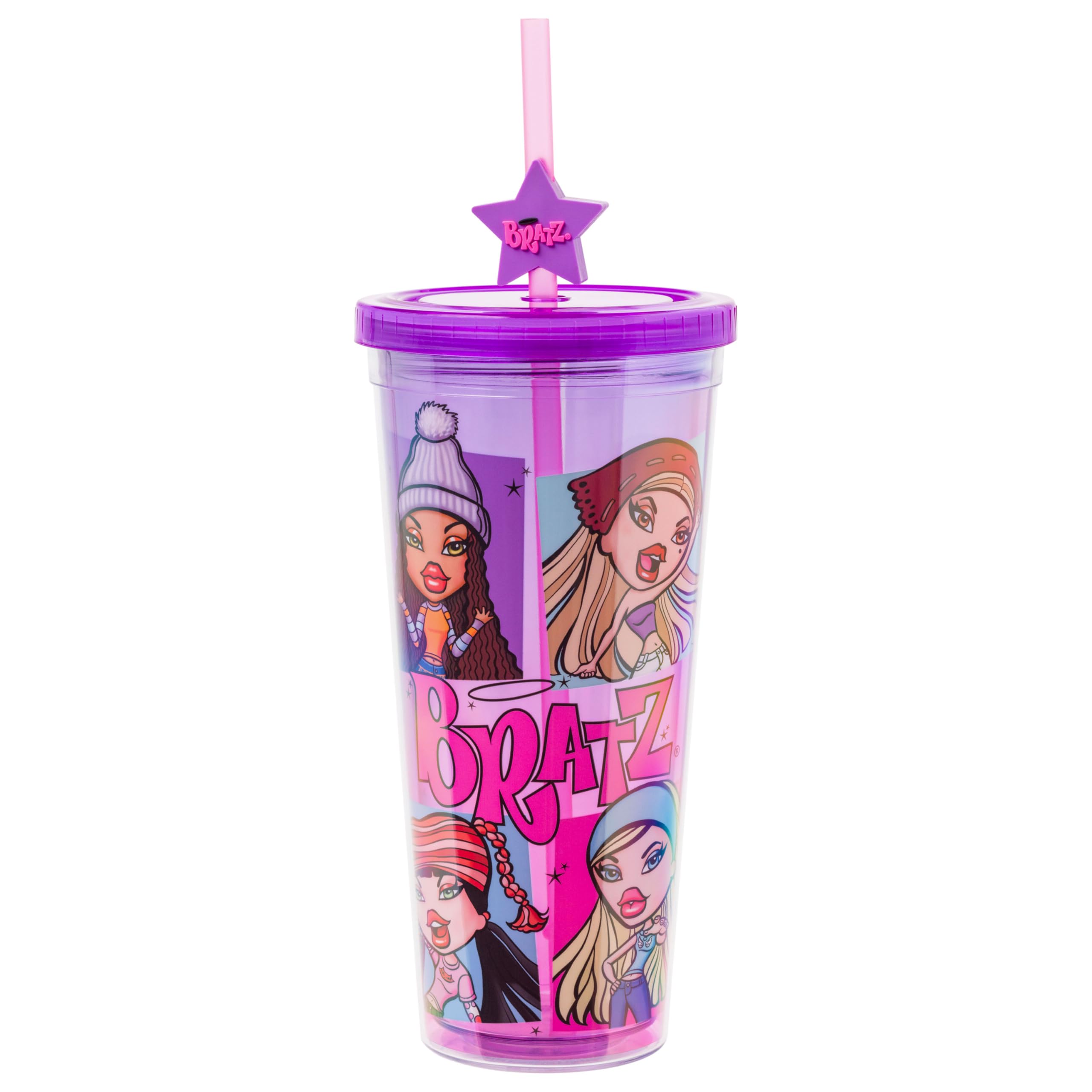 Bonecas Bratz Cold Cup Silver Buffalo 700 Ml Com Tampa E Canudo