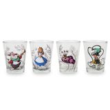 Conjunto De Mini Copos De Uísque Disney Alice No País Das Maravilhas X4