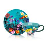 Conjunto De Xícaras De Chá E Pires Alice In Wonderland Ceramic 350ml