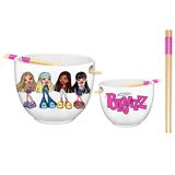 Personagens Do Ramen Bowl Silver Buffalo Bratz Com Pauzinhos