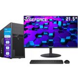 Computador Completo Skill Pro Intel 12 Geração Core I5 12400f 16gb Ddr4 Placa De Vídeo Geforce 2gb Ssd 512gb Monitor 21.5" Led Sp-092