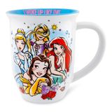 Caneca Prateada Buffalo Disney Princess Dream It Group 473ml