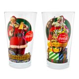 Copos De Cerveja Silver Buffalo Coca-cola Vintage Papai Noel 500ml