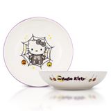 Taça De Jantar Prateada Buffalo Sanrio Hello Kitty 23cm Em Cerâmica