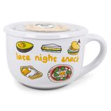 Caneca De Sopa Silver Buffalo Sanrio Gudetama Burp Late Night 600ml