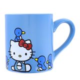 Caneca De Cerâmica Prateada Buffalo Sanrio Hello Kitty 414ml Azul