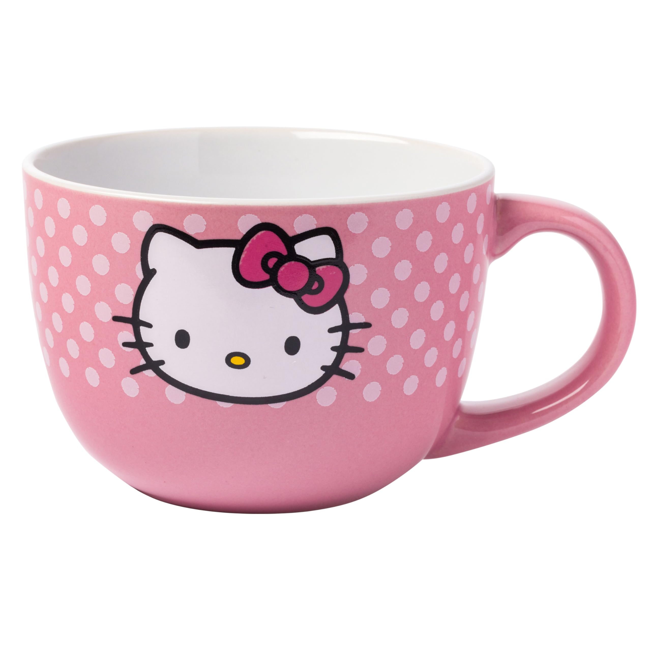 Caneca De Sopa Silver Buffalo Sanrio Hello Kitty Ceramic 700ml