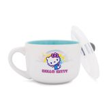 Caneca De Sopa Silver Buffalo Sanrio Hello Kitty Rainbow Clouds 700ml
