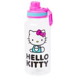 Garrafa De Água Silver Buffalo Hello Kitty Icons 950 Ml Com Adesivo