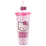 Copo Frio Silver Buffalo Sanrio Hello Kitty 24 Ml De Plástico