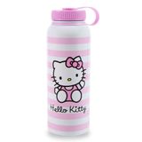 Garrafa De Água Sanrio Hello Kitty Pink 1.25l Em Aço Inoxidável