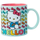 Caneca Silver Buffalo Hello Kitty And Friends Hello Rainbows 590 Ml