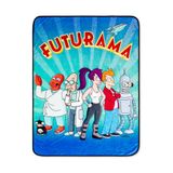 Cobertor Silver Buffalo Futurama Planet Express Crew
