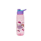 Garrafa De Água Hello Kitty Rainbow Treat And Stars Com Tampa, Plástico