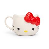 Caneca Silver Buffalo Hello Kitty Face Ceramic 650 Ml