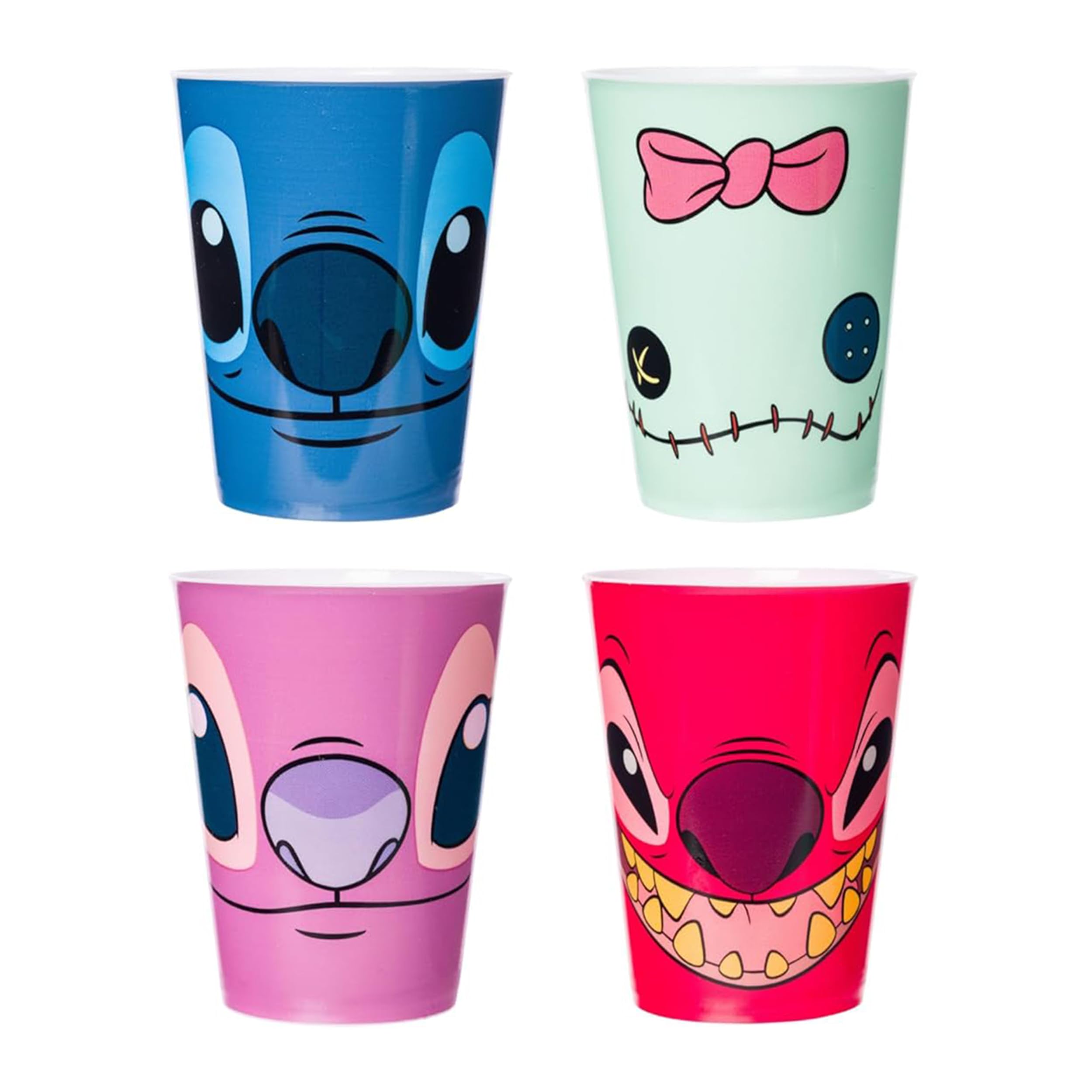 Conjunto De Minicopos Silver Buffalo Disney Lilo And Stitch 45 Ml X4