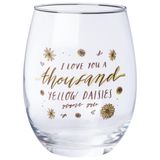 Copo De Vinho Silver Buffalo Gilmore Girls Thousand Yellow Daisies 590ml