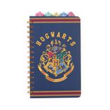 Caderno Espiral Prateado Buffalo Harry Potter Hogwarts Com 5 Abas